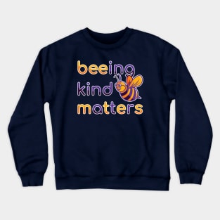 Being Kind Matters (purple and yellow) Crewneck Sweatshirt